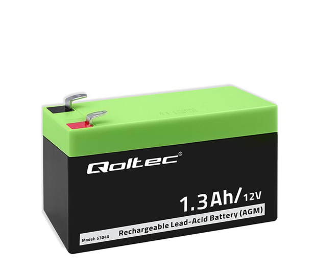 Qoltec Akumulator AGM 12V 1.3Ah max. 19.5A - 544793 - zdjęcie
